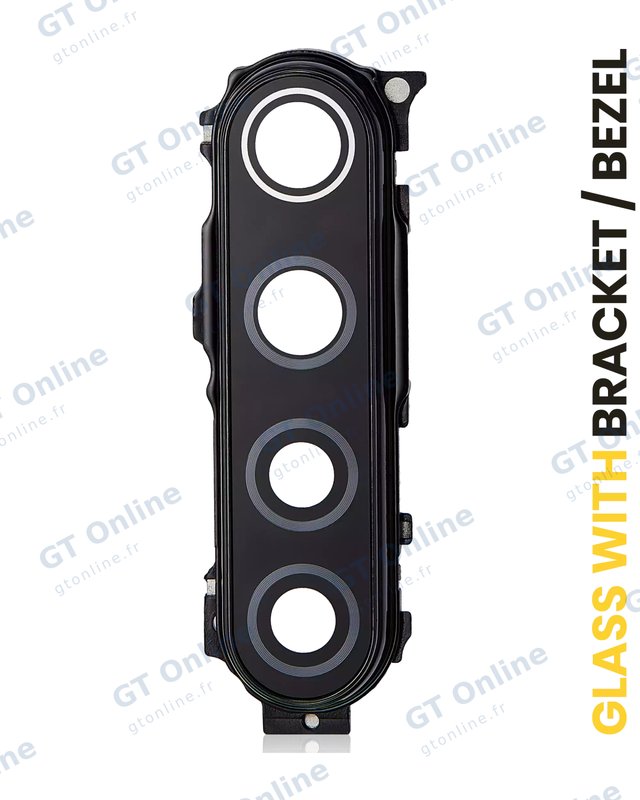 Lentille de caméra arrière avec support et anneau pour Xiaomi Redmi Note 8 (noir sidéral)