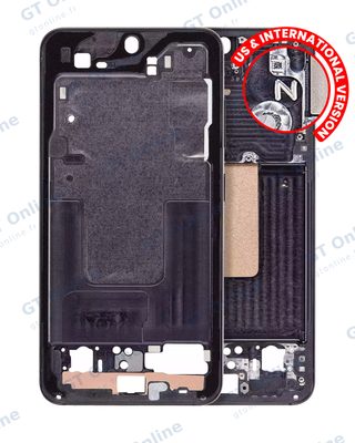 Châssis pour Samsung Galaxy S23 5G (version US & internationale, noir fantôme)