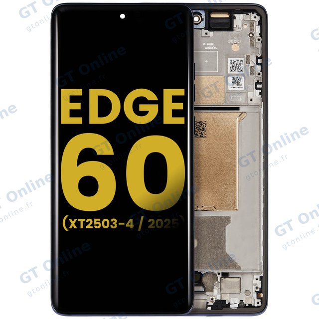 Écran OLED avec châssis pour Motorola Edge 60 Fusion (XT2503-4 / 2025) (reconditionné, Slipstream)