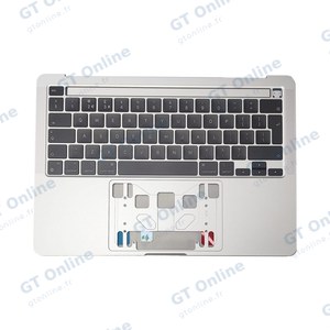 Top Case Apple MacBook Pro Retina 13" Touch Bar M1 (2020) A2338 Rétro-Éclairage QWERTY UK Argent