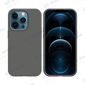 Coque Silicone Compatible pour Apple iPhone 12 Pro Max (#34) Gris Foncé