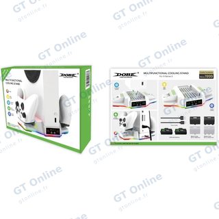 Support et station de charge pour Xbox Series S / Series X et 2 manettes DOBE TYX-3612 — blanc