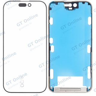 Vitre d’écran avec OCA pour Apple iPhone 16 Pro (OCA Master)