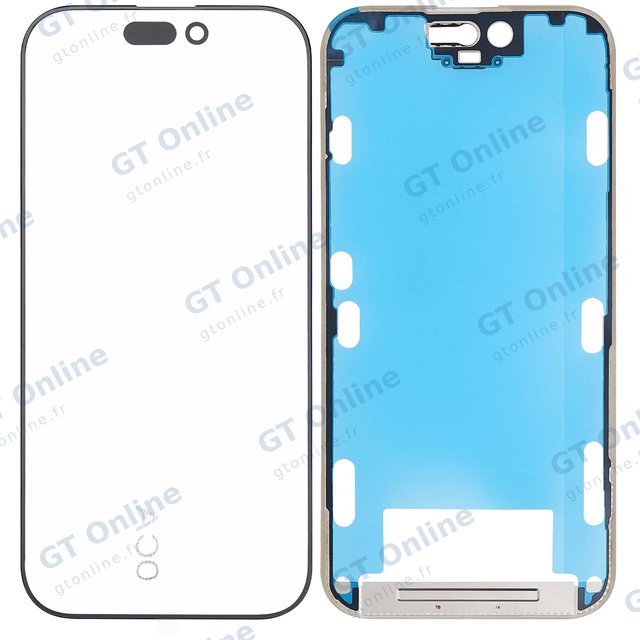 Vitre d’écran avec OCA pour Apple iPhone 16 Pro (OCA Master)