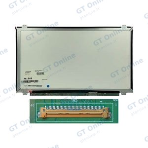 Dalle Ordinateur Portable 15.6" Slim HD (1366x768) LCD 60Hz 40pin Droite 25mm, Fixation Haut Bas ~360mm