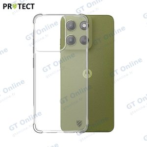 Coque Silicone Renforcée PROTECT pour Motorola Moto G15/Moto G15 Power Transparent