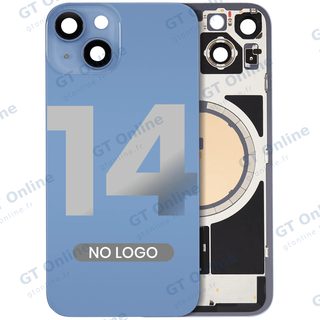 Vitre arrière pour Apple iPhone 14 (bleu, sans logo)
