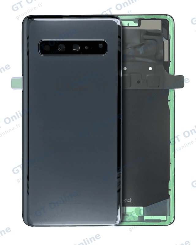 Vitre arrière pour Samsung Galaxy S10 5G (pack service origine, Prism Black)