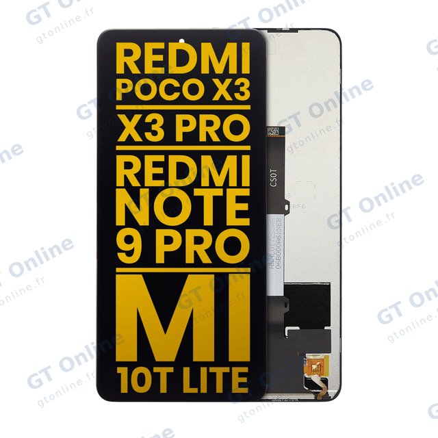 Écran pour Xiaomi Redmi Poco X3 / X3 Pro / POCO X3 NFC / Redmi Note 9 Pro 5G / Mi 10T Lite 5G / Mi 10i (reconditionné, toutes couleurs)
