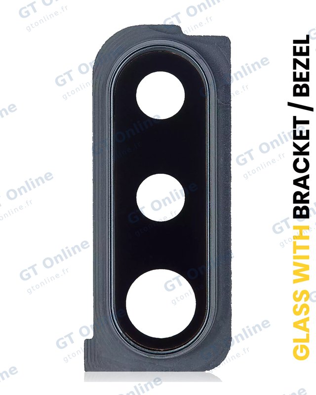 Lentille de caméra arrière avec support et anneau pour Samsung Galaxy A30s (A307 / 2019) (noir)