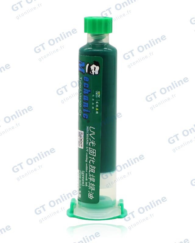 Peinture de réparation de masque de soudure à polymérisation UV Mechanic (vert)