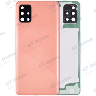 Vitre arrière pour Samsung Galaxy A51 4G (A515 / 2019) (compatible premium, Prism Crush Pink)