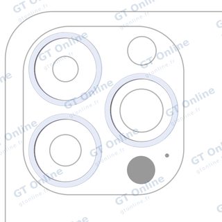 Anneau de contour de caméra arrière pour Apple iPhone 13 Pro / 13 Pro Max (bleu alpin, lot de 3)
