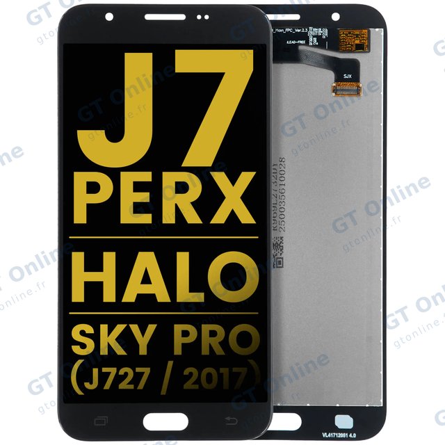 Écran LCD sans châssis pour Samsung Galaxy J7 Perx / Halo / Sky Pro (J727 / 2017) (reconditionné, noir)