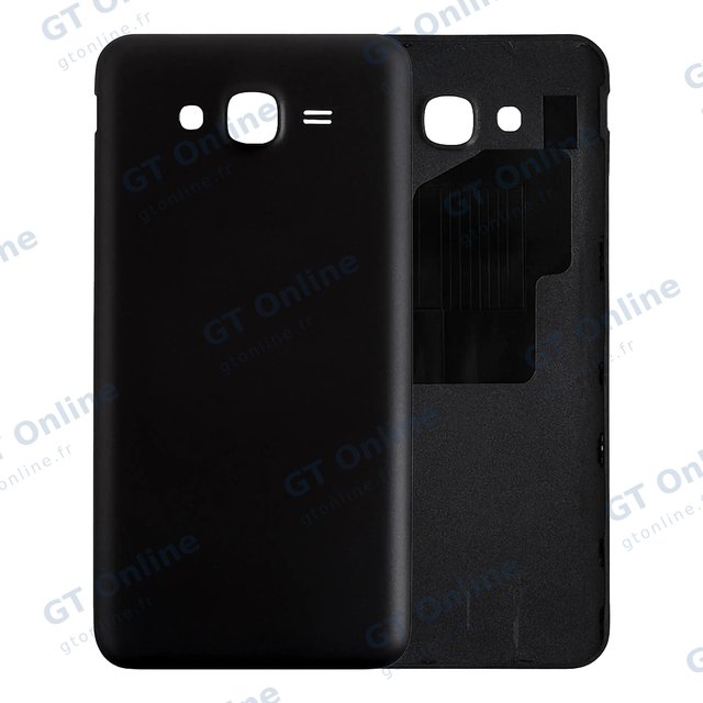 Vitre arrière pour Samsung Galaxy J7 (J727 / 2017) (pack service origine, noir)