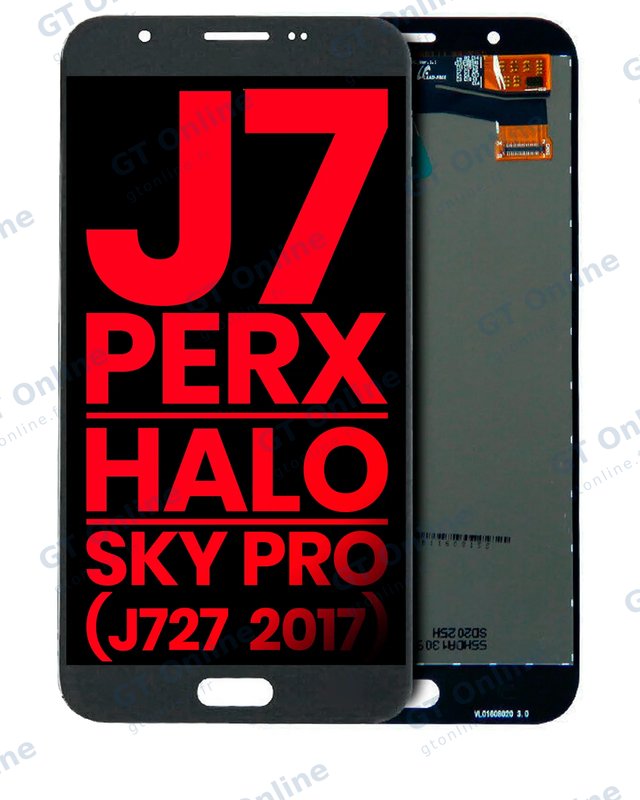 Écran LCD sans châssis pour Samsung Galaxy J7 Perx / Halo / Sky Pro (J727 / 2017) (compatible premium, Silver / Gray)