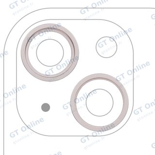 Anneau de contour de caméra arrière pour Apple iPhone 14 / 14 Plus (lot de 2, lumière stellaire, lot de 10)