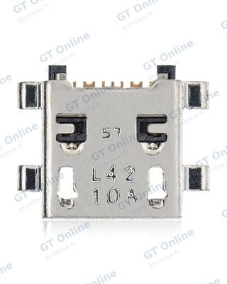 Connecteur de charge à souder — format Micro B, 7 broches, 4 points de fixation (C219)