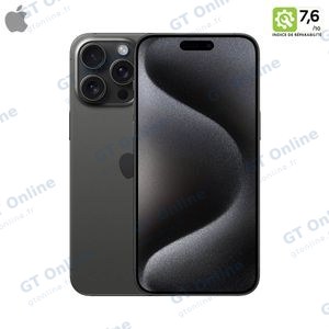 Smartphone Occasion Apple iPhone 15 Pro 128Go Grade B Titane Noir