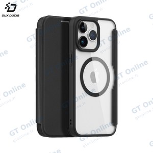 Housse de Protection Skin X Pro Dux Ducis pour Apple iPhone 15 Pro MagSafe Noir