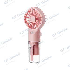 Mini Ventilateur Portable avec Humidificateur Rose