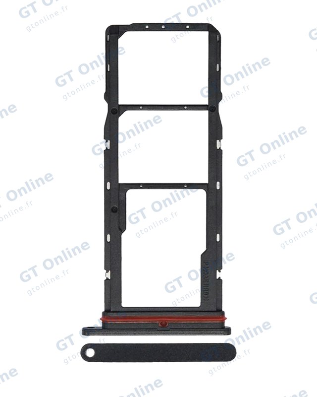 Tiroir SIM pour Motorola One (XT1941 / 2018) / Moto P30 (XT1943 / 2018) (noir)