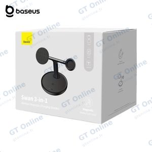 Station de Charge sans Fil Baseus BS-W527 3 en 1 20W Noir — vue 3
