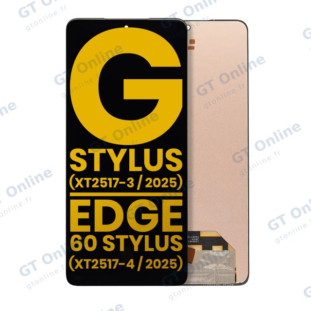Écran OLED sans châssis pour Motorola Moto G Stylus 5G (XT2517- 1 / 2 / 3 / 2025) / Edge 60 Stylus (XT2517-4 / 2025) (reconditionné, toutes couleurs)
