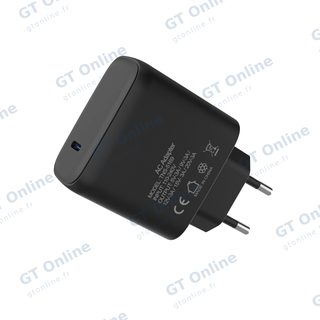 Adaptateur secteur USB-C avec câble USB-C pour Nintendo Switch / Switch 2 DOBE TNS-5169 — noir