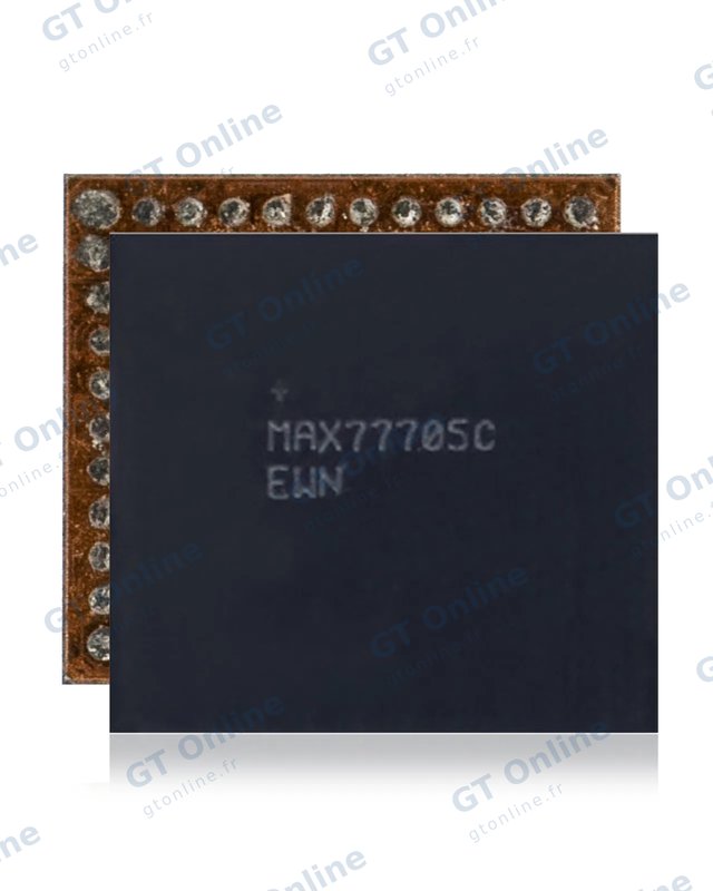 Pièce à microsouder pour Samsung Galaxy S10 / S10E / S10 Plus / 5G / Note 9 / Note 10 / Note 10 Plus / Note 20 5G / S20 Ultra 5G / S20 FE / S21 5G / S22 / S22 Ultra / S23 Plus / S23 Ultra (MAX77705C)