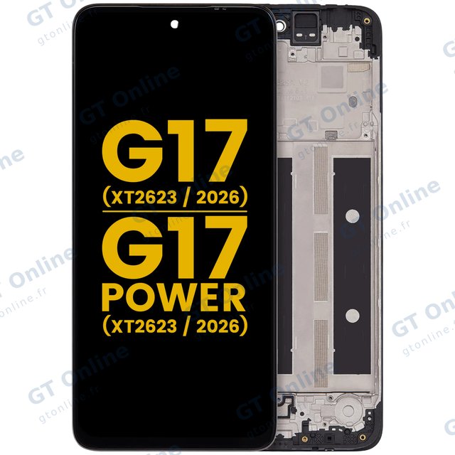 Écran pour Motorola Moto G17 (XT2623 / 2026) / G17 Power (XT2623 / 2026) (reconditionné, toutes couleurs)