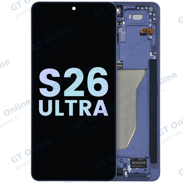 Écran OLED avec châssis pour Samsung Galaxy S26 Ultra 5G (pack service origine, Cobalt Violet)