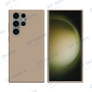 Coque Silicone Compatible pour Samsung Galaxy S23 Ultra 5G S918 (#18) Or Rose