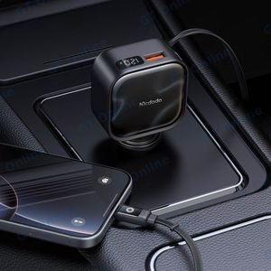 Chargeur Voiture Allume-Cigare Mcdodo CC-8670 Câble USB-C Rétractable Intégré 93W — vue 2