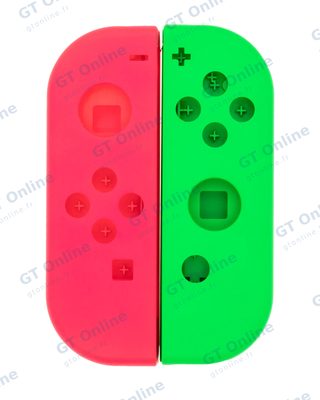 Coque de remplacement pour manette Joy-Con Nintendo Switch (vert / rose)