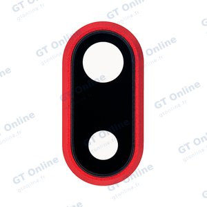 Support Lentille Apple iPhone 8 Plus Rouge
