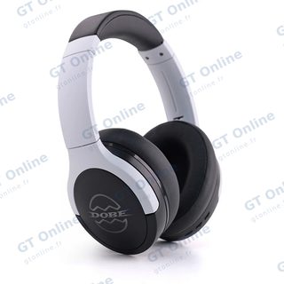 Casque Bluetooth audio gaming avec microphone DOBE TP5-5515 — blanc