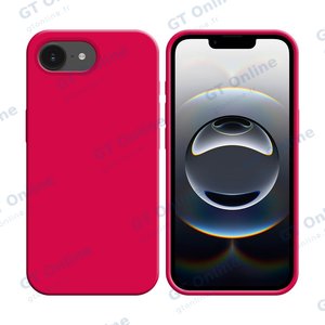 Coque Silicone Compatible pour Apple iPhone 16e (#56) Rose Vif