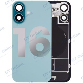 Vitre arrière pour Apple iPhone 16 (origine d'occasion — grade A, turquoise)