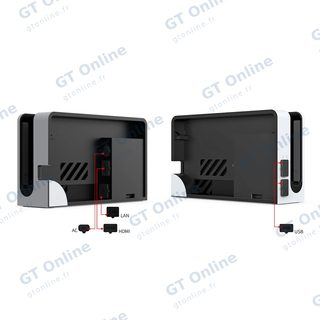 Kit anti-poussière et protections pour Nintendo Switch DOBE TNS-2122 — noir