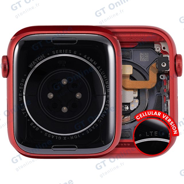 Châssis pour Apple Watch Series 6 (44MM) (origine d'occasion — grade A, Cellular Version, Aluminum / Red)