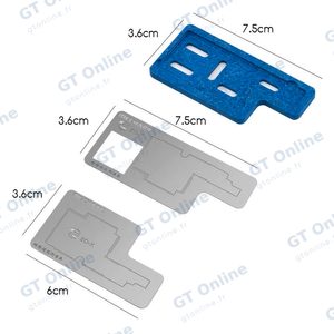Kit de Pochoirs Rebillage Mechanic 3D pour iPhone X/XS/XS MAX — vue 2