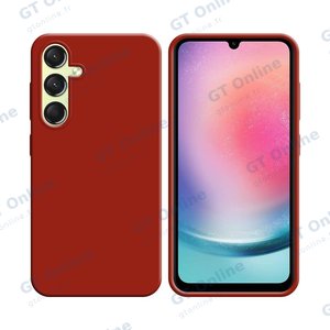 Coque Silicone Compatible pour Samsung Galaxy A24 4G A245 (#1) Rouge