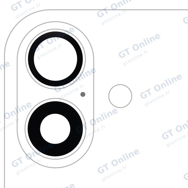 Lentille de caméra arrière avec adhésif pour Apple iPhone 16 / 16 Plus (lot de 2, Real Sapphire, premium)