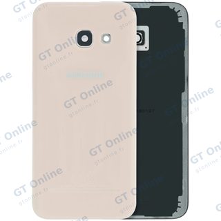 Vitre arrière pour Samsung Galaxy A3 (A320 / 2017) (pack service origine, rose)