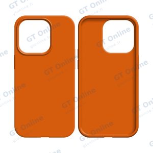 Coque Silicone Compatible pour Apple iPhone 13 (#13) Orange