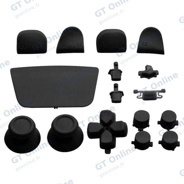 Pièce console de jeu pour Sony PlayStation 5 (lot de 16, noir minuit)