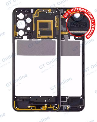 Châssis pour Samsung Galaxy A23 5G (A236B / 2022) (version internationale, noir)