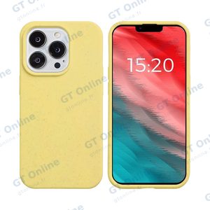 Coque Bambou Biodégradable PROTECT pour Apple iPhone 14 Pro (#2) Jaune