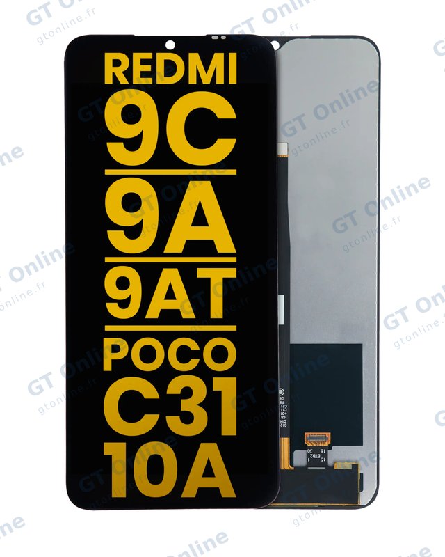 Écran LCD sans châssis pour Xiaomi Redmi 9C / 9A / 9AT / POCO C31 / 10A (reconditionné, toutes couleurs)
